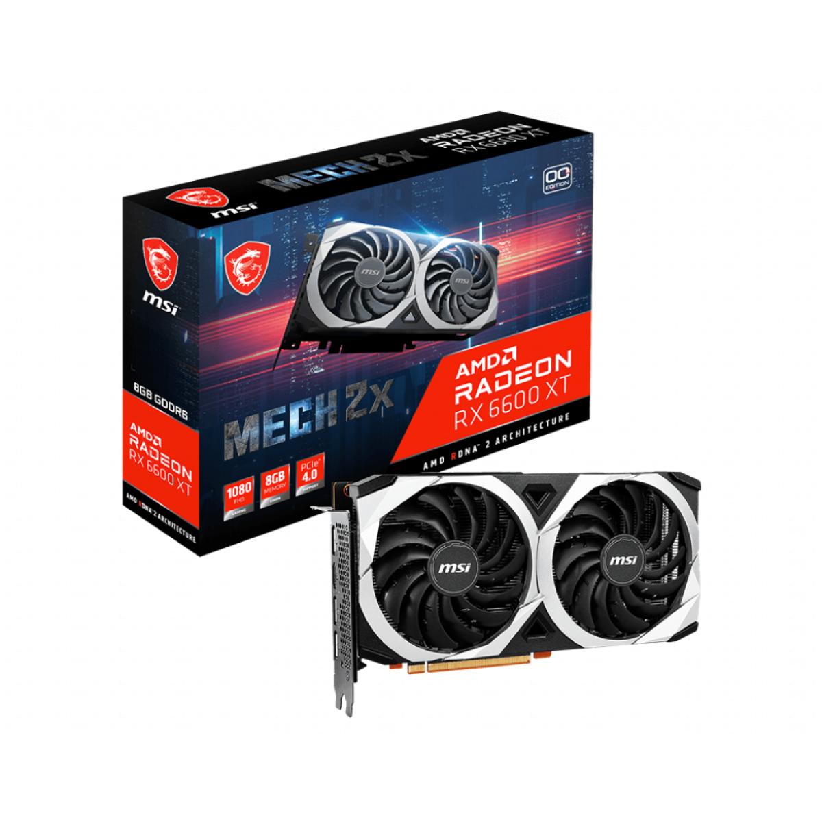 MSI AMD Radeon™ RX 6600 XT MECH 2X 8G GDDR6 OC - Graphics Card