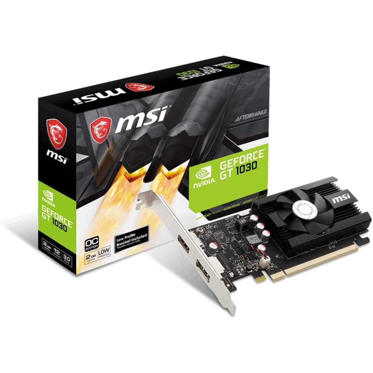 MSI GeForce GT 1030 2GD4 LP OC - Graphics Card