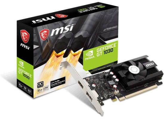 MSI GeForce GT 1030 2GD4 LP OC - Graphics Card