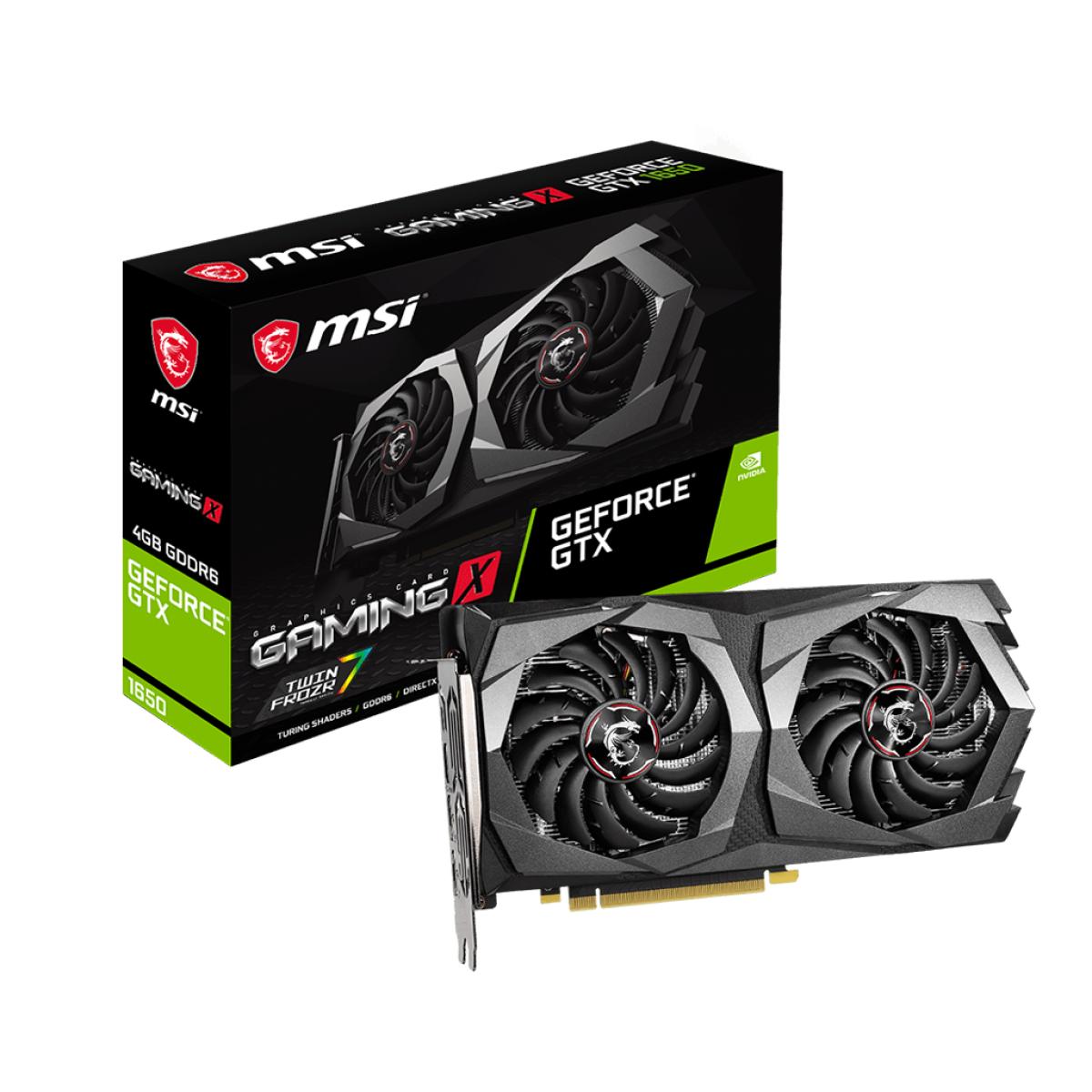 MSI NVIDIA GeForce GTX 1650 D6 GAMING X 4GB GDDR6 - Graphics Card