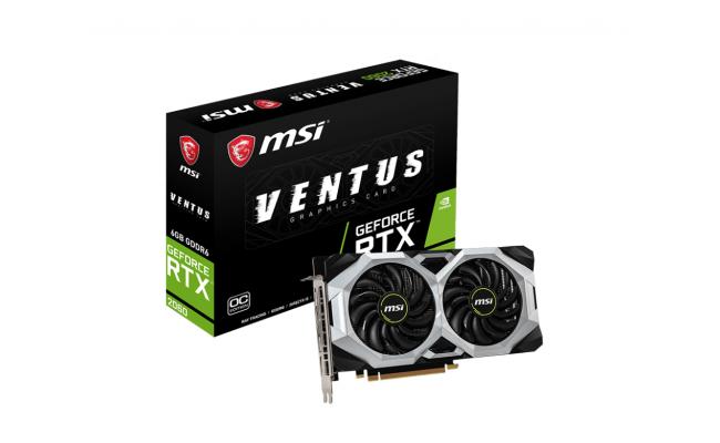 MSI GeForce RTX 2060 VENTUS 6G OC 6GB GDDR6 - Graphics Card