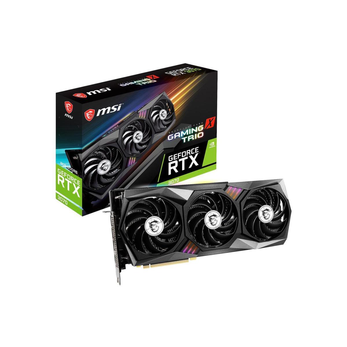 MSI GeForce RTX 3070 GAMING X TRIO GDDR6 8GB (LHR) - Graphics Card