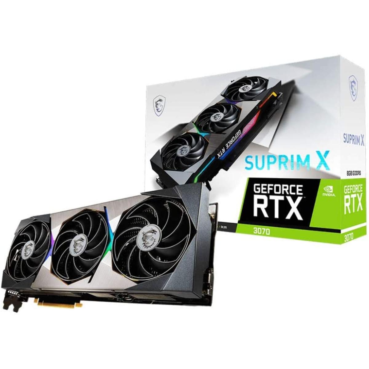MSI GeForce RTX 3070 SUPRIM X GDDR6 8GB - Graphics Card