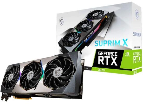 MSI GeForce RTX 3070 SUPRIM X GDDR6 8GB - Graphics Card