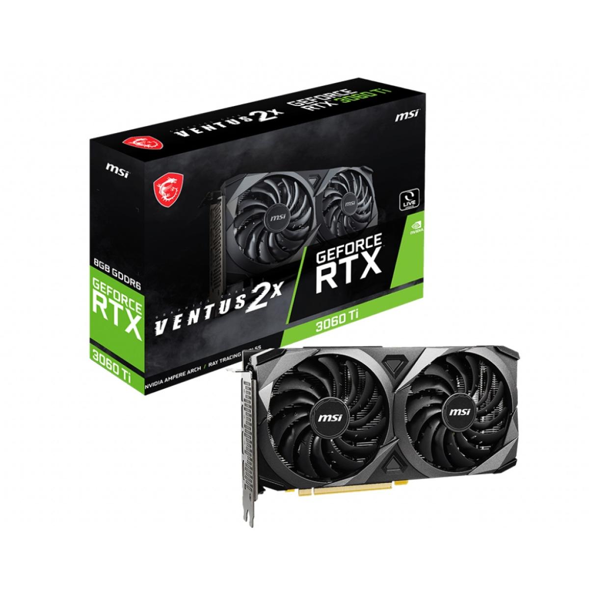 MSI GeForce RTX™ 3060 Ti VENTUS 2X 8G V1 LHR - Graphics Card
