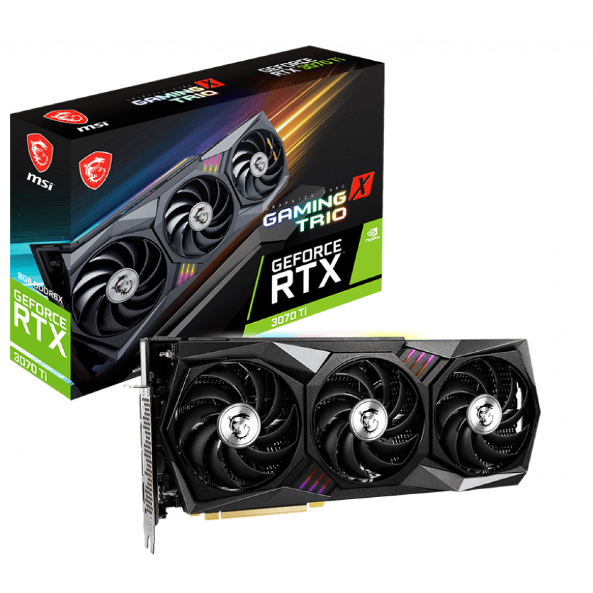 MSI GeForce RTX™ 3070 Ti GAMING X TRIO 8G GDDR6X (LHR) - Graphics Card