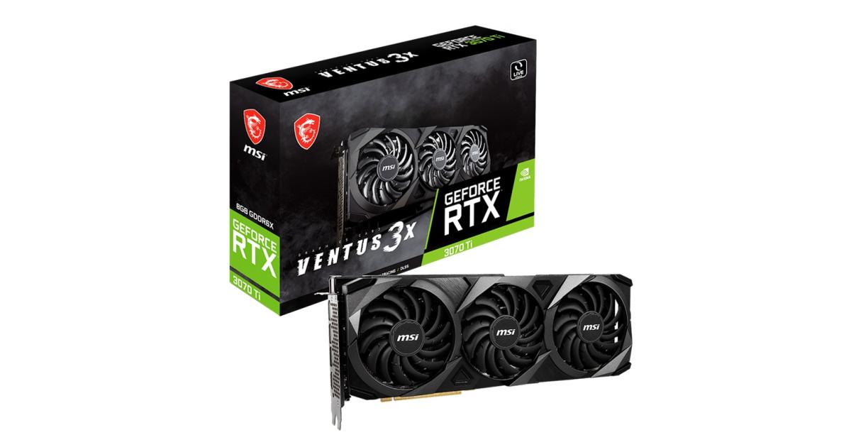 MSI GeForce RTX™ 3070 Ti VENTUS 3X 8G GDDR6X OC - Graphics Card | MSI ...