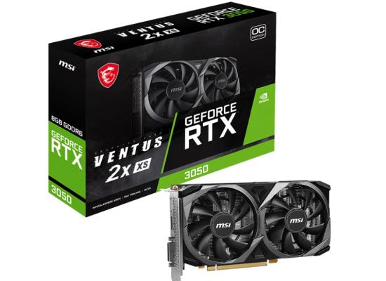 MSI GeForce RTX 3050 VENTUS 2X XS 8GB OC GDDR6 - Graphics Card