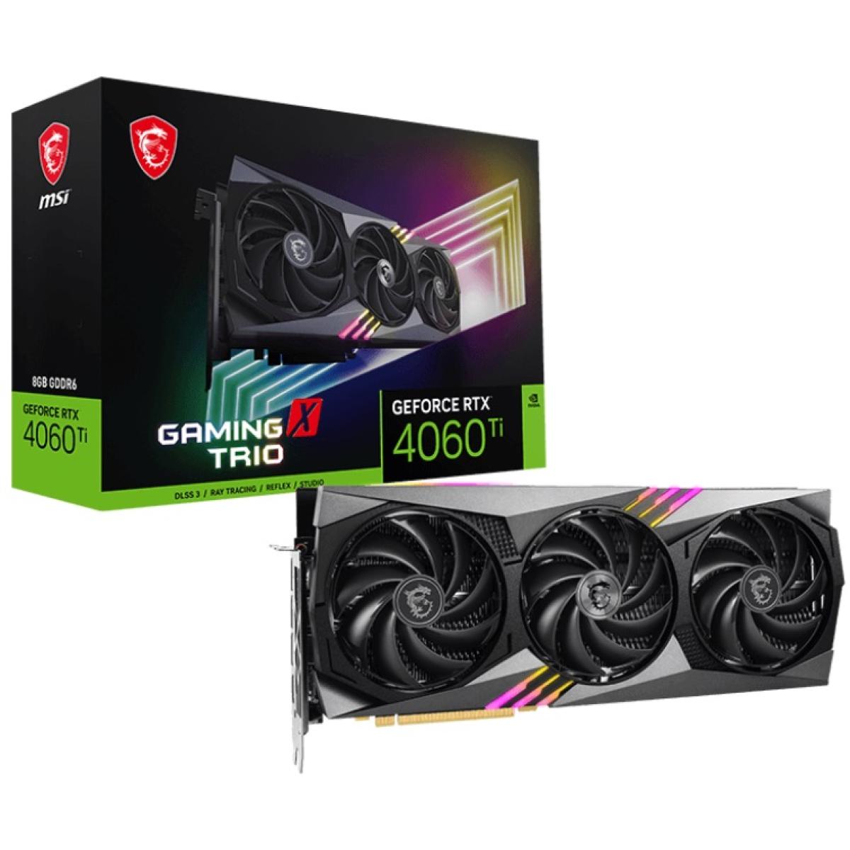 MSI GeForce RTX 4060 Ti GAMING X TRIO 8GB GDDR6 - Graphics Card