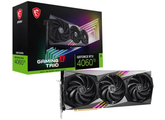 MSI GeForce RTX 4060 Ti GAMING X TRIO 8GB GDDR6 - Graphics Card