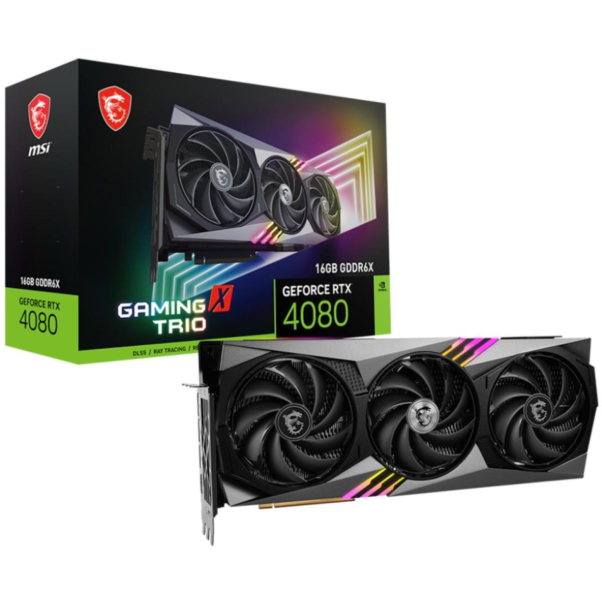 MSI GeForce RTX 4080 GAMING X TRIO 16GB GDDR6X - Graphics Card