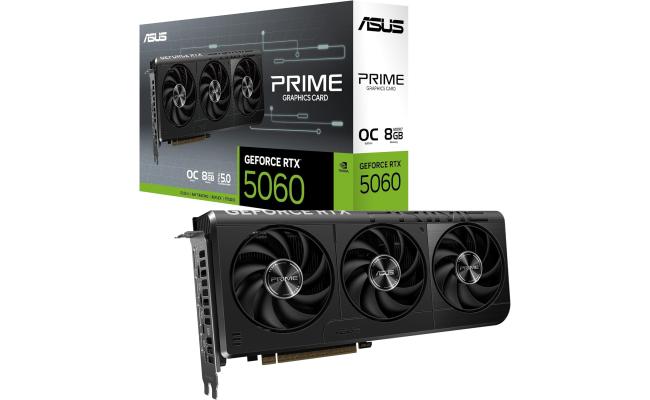 ASUS PRIME GeForce RTX 5060 OC Edition 8GB GDDR7 - Graphics Card