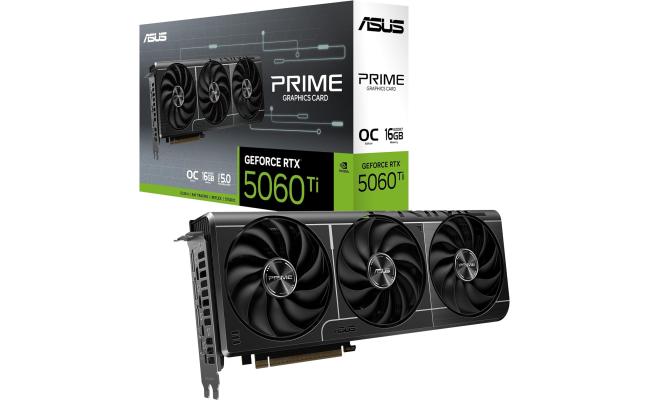 ASUS PRIME GeForce RTX 5060 Ti OC Edition 16GB GDDR7 - Graphics Card