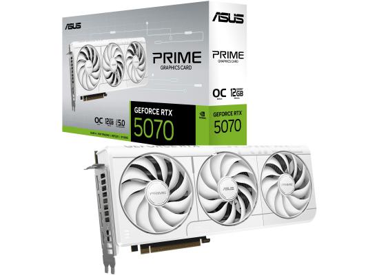 ASUS PRIME Gaming GeForce RTX 5070 White OC Edition 12GB GDDR7 - Graphics Card