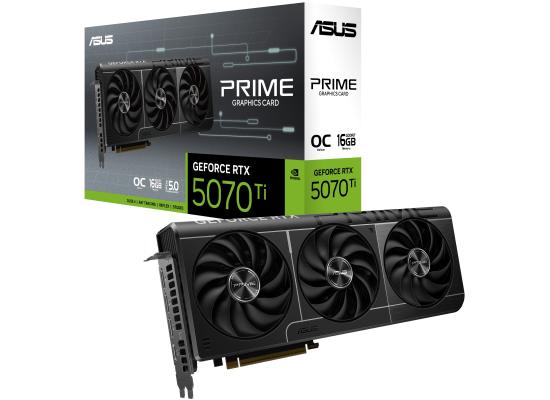 ASUS PRIME GeForce RTX 5070 Ti 16GB GDDR7 OC Edition - Graphics Card