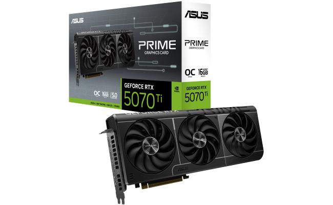 ASUS PRIME GeForce RTX 5070 Ti 16GB GDDR7 OC Edition - Graphics Card