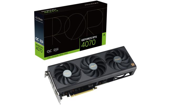 ASUS ProArt GeForce RTX 4070 OC Edition 12GB GDDR6X - Graphics Card