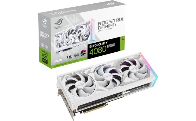 ASUS ROG Strix GeForce RTX 4080 SUPER White OC Edition 16GB GDDR6X - Graphics Card