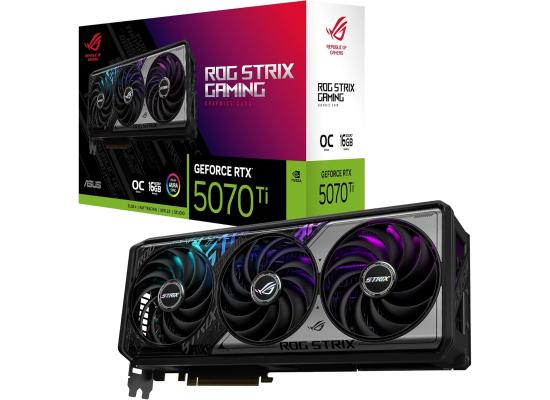 ASUS ROG Strix GeForce RTX 5070 Ti 16GB GDDR7 OC Edition - Graphics Card