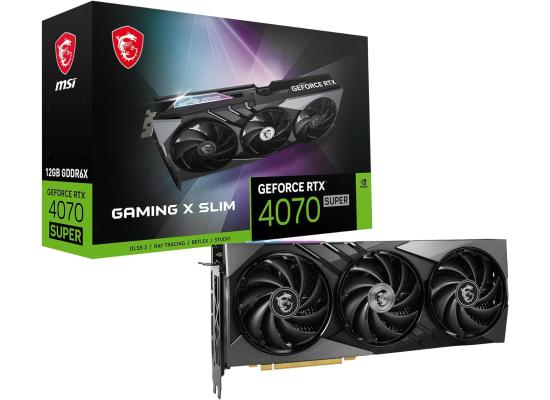 MSI GeForce RTX 4070 SUPER GAMING X SLIM 12GB GDDR6X - Graphics Card