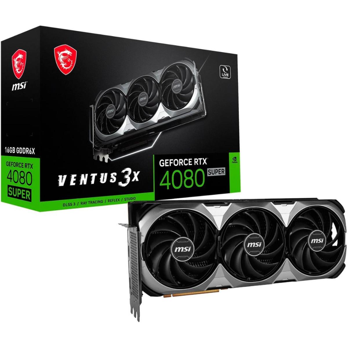 MSI GeForce RTX 4080 SUPER VENTUS 3X OC 16GB GDDR6X - Graphics Card