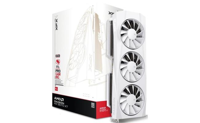 XFX Quicksilver Class AMD RADEON RX 9070 XT 16G GDDR6 White Gaming Edition - Graphics Card XFX Quicksilver Class AMD RADEON RX 9070 XT 16G GDDR6 White Gaming Edition - Graphics Card
