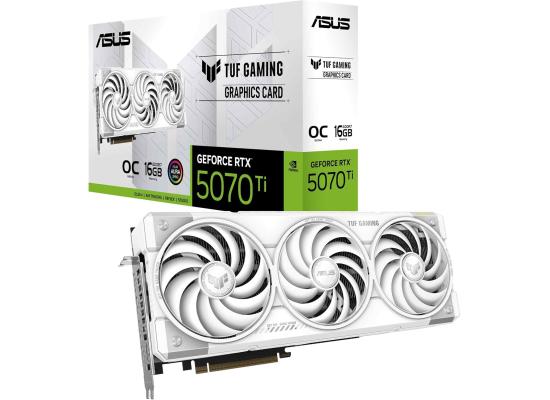 ASUS TUF Gaming GeForce RTX 5070 Ti 16GB GDDR7 White OC Edition - Graphics Card