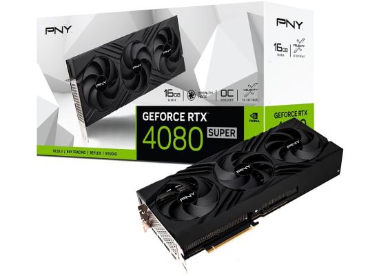 PNY GeForce RTX 4080 SUPER 16GB VERTO OC Triple Fan - Graphics Card