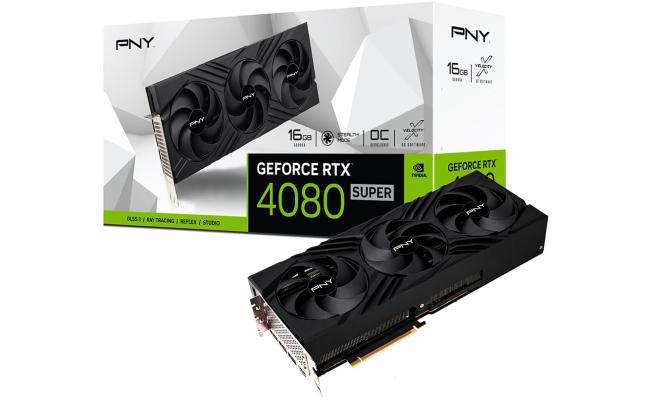 PNY GeForce RTX 4080 SUPER 16GB VERTO OC Triple Fan - Graphics Card