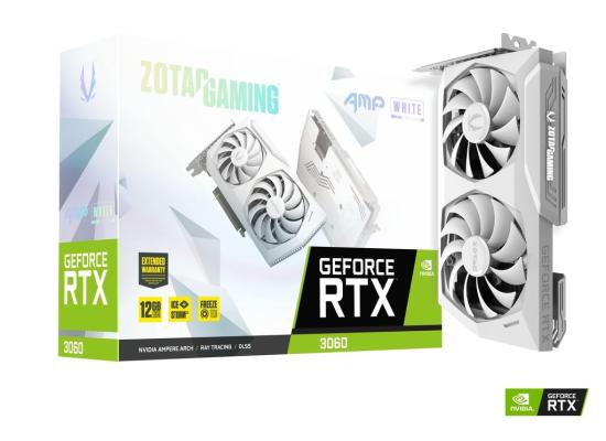 ZOTAC GAMING GeForce RTX 3060 AMP White Edition 12GB GDDR6 (LHR) - Graphics Card