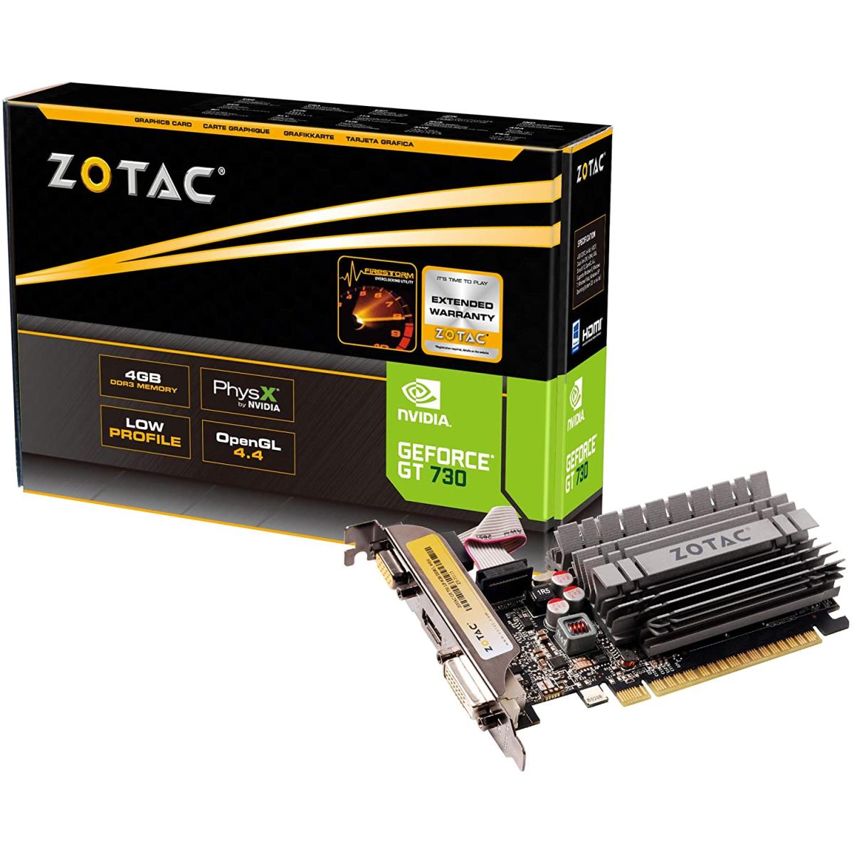 ZOTAC GT 730 4GB Zone Edition DDR3 - Graphics Card