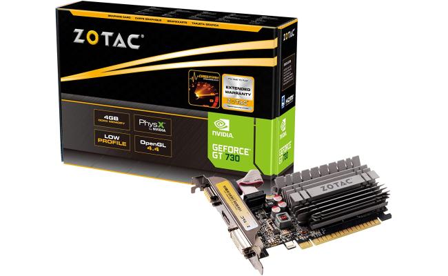 ZOTAC GT 730 4GB Zone Edition DDR3 - Graphics Card