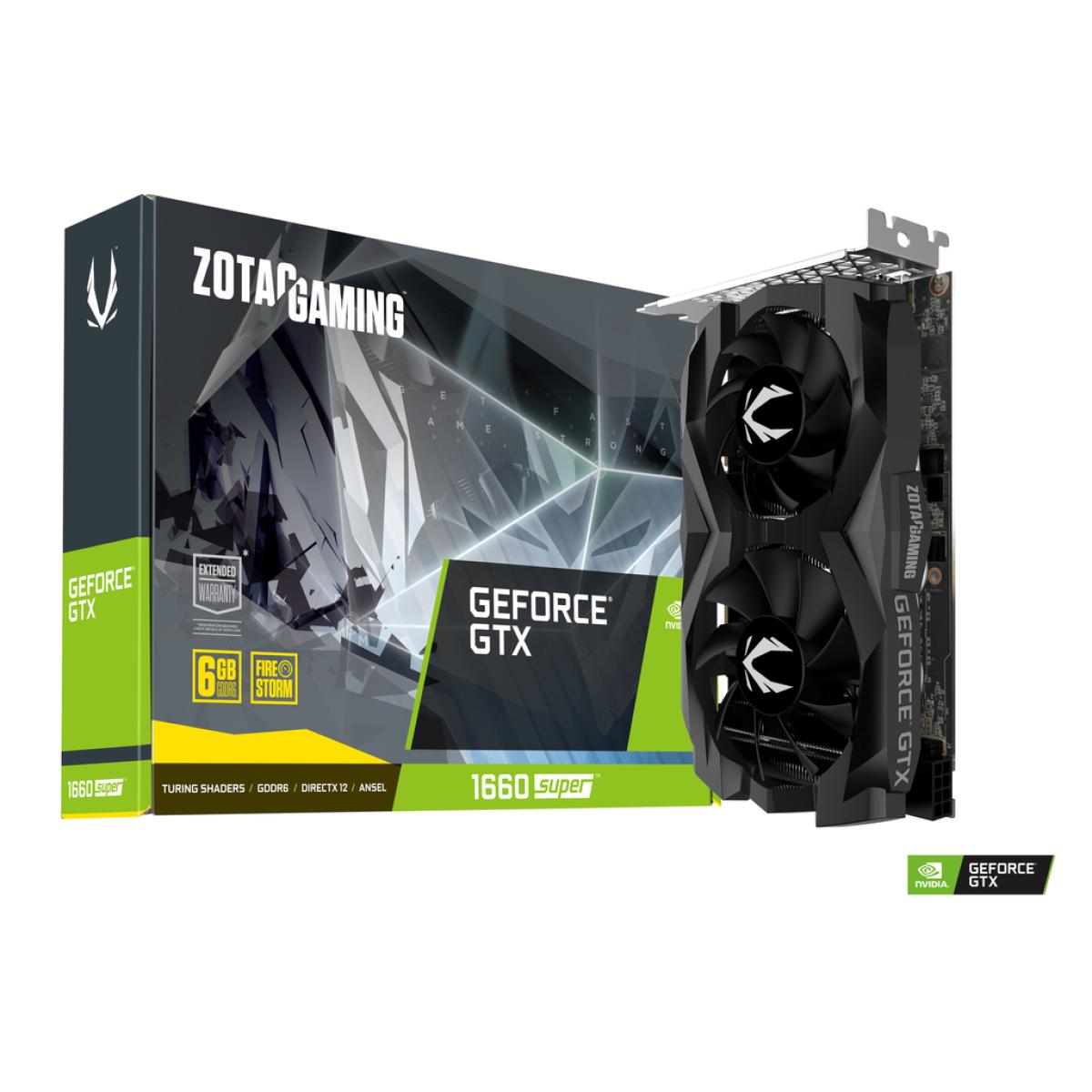 ZOTAC GAMING GeForce GTX 1660 SUPER Twin Fan 6GB GDDR6 - Graphics Card