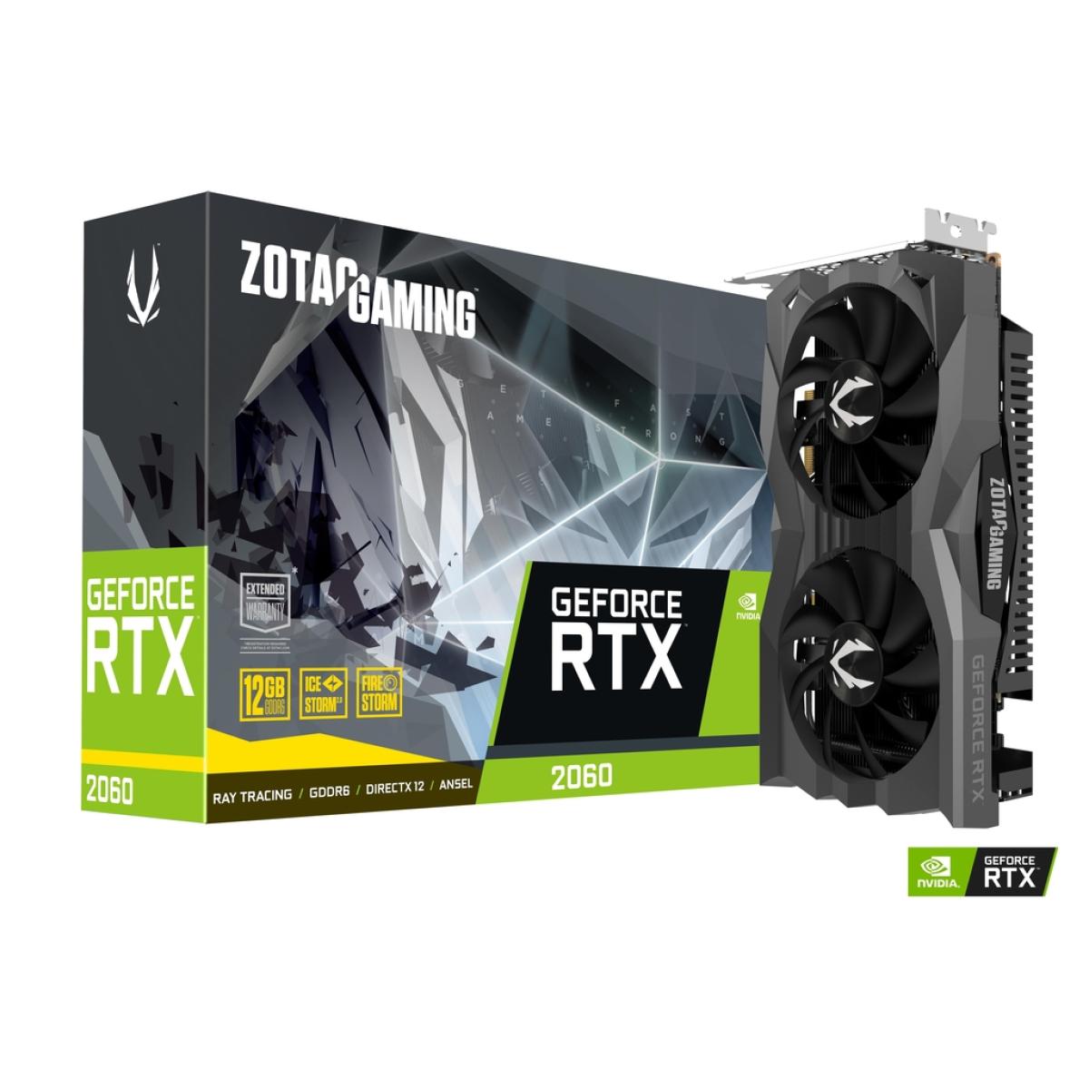 ZOTAC GAMING GeForce RTX 2060 Twin Fan 12GB GDDR6 - Graphics Card