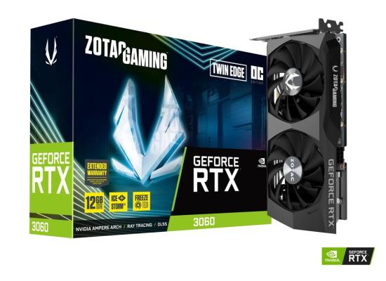 ZOTAC GAMING GeForce RTX 3060 Twin Edge OC 12GB GDDR6 (LHR) - Graphics Card