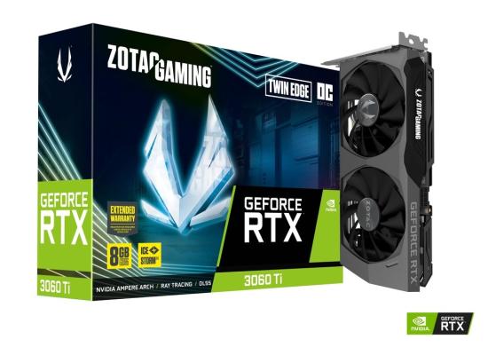 ZOTAC GAMING GeForce RTX 3060 Ti Twin Edge OC 8GB GDDR6 (LHR)  - Graphics Card