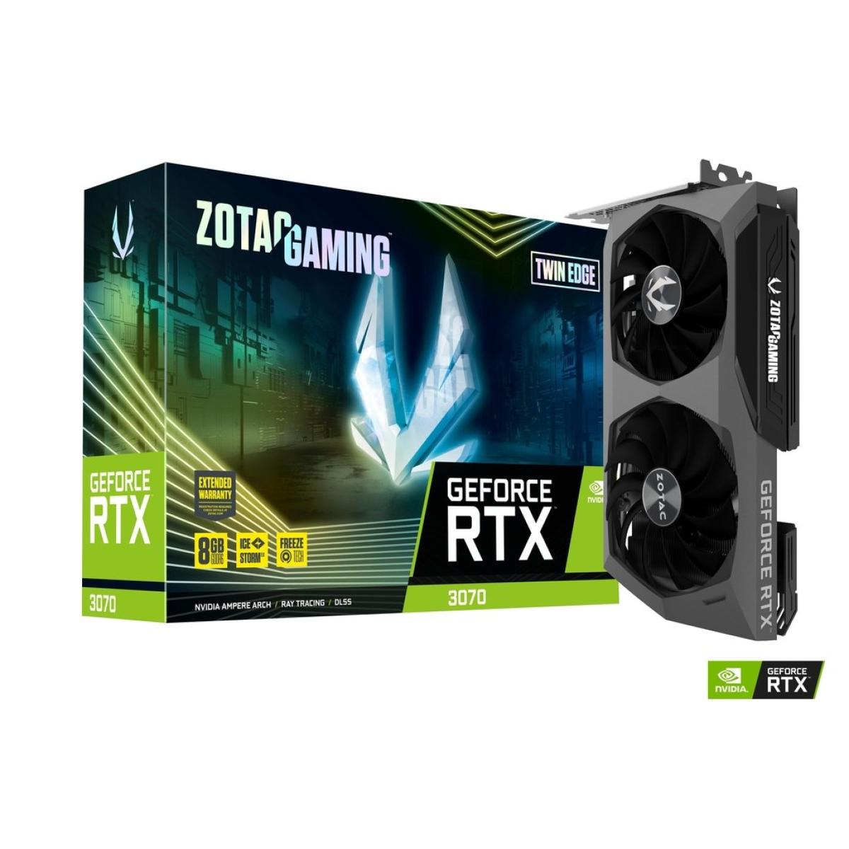 ZOTAC GAMING GeForce RTX 3070 Twin Edge OC 8GB GDDR6 LHR Graphics Card - Black