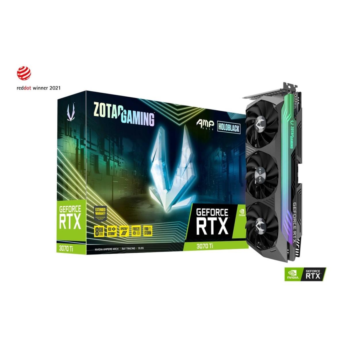 ZOTAC GAMING GeForce RTX 3070 Ti AMP Holo 8GB GDDR6X - Graphics Card