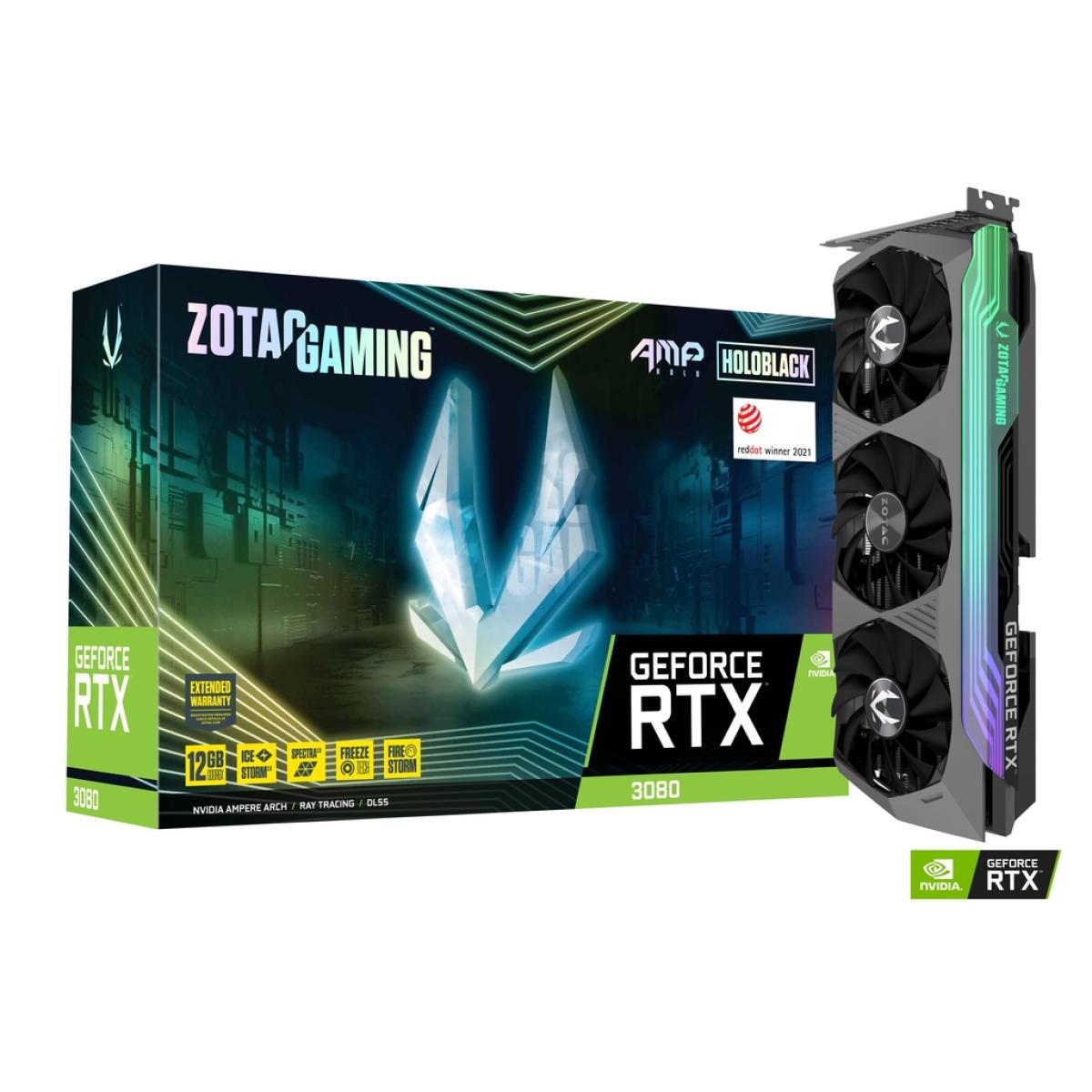 ZOTAC GAMING GeForce RTX 3080 AMP Holo 12GB GDDR6X 384-bit - Graphics Card