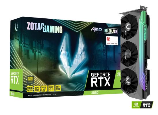 ZOTAC GAMING GeForce RTX 3080 AMP Holo 12GB GDDR6X 384-bit (LHR) - Graphics Card