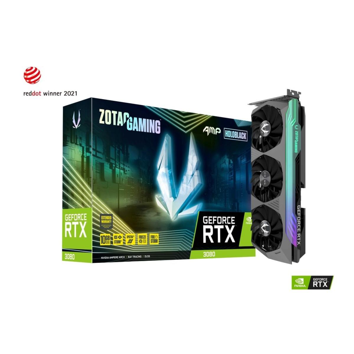 ZOTAC GAMING GeForce RTX 3080 AMP Holo 10GB GDDR6X (LHR) - Graphics Card