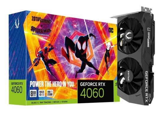 ZOTAC GeForce RTX 4060 OC 8GB GDDR6 (Spider-Man Edition) - Graphics Card