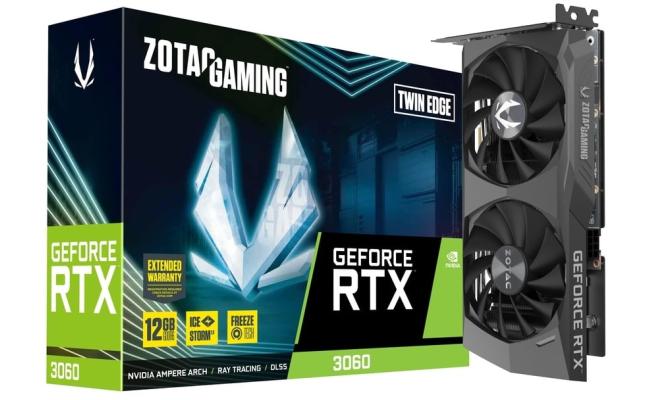 ZOTAC GAMING GeForce RTX 3060 Twin Edge 12GB GDDR6 - Graphics Card