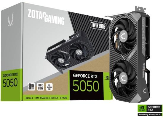 ZOTAC GAMING GeForce RTX 5050 Twin Edge 8GB GDDR6 - Graphics Card