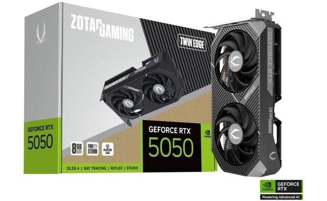 ZOTAC GAMING GeForce RTX 5050 Twin Edge 8GB GDDR6 - Graphics Card