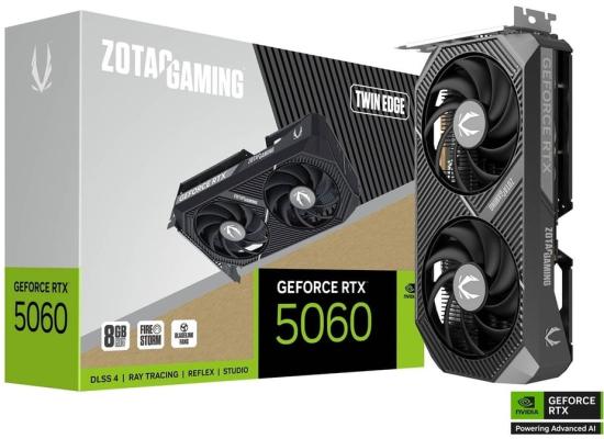 ZOTAC GAMING GeForce RTX 5060 Twin Edge 8GB GDDR7 - Graphics Card