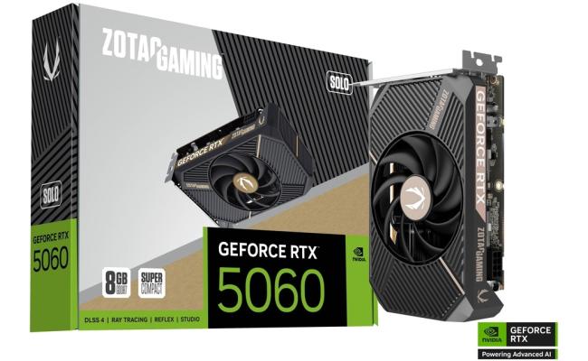 ZOTAC GAMING GeForce RTX 5060 SOLO 8GB GDDR7 - Graphics Card