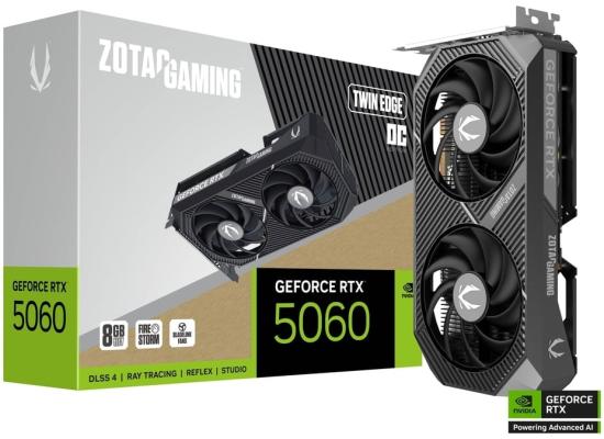 ZOTAC GAMING GeForce RTX 5060 Twin Edge OC 8GB GDDR7 - Graphics Card