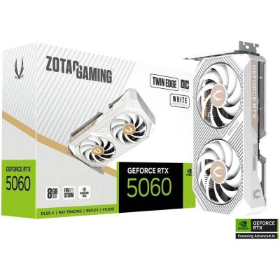 ZOTAC GAMING GeForce RTX 5060 Twin Edge OC White Edition 8GB GDDR7 - Graphics Card