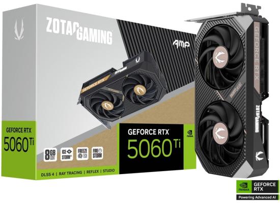 ZOTAC GAMING GeForce RTX 5060 Ti 8GB AMP 8GB GDDR7 - Graphics Card